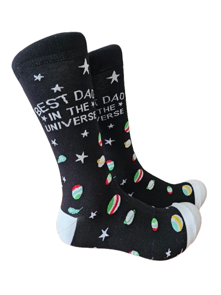 Best dad in the universe socks on mannequin