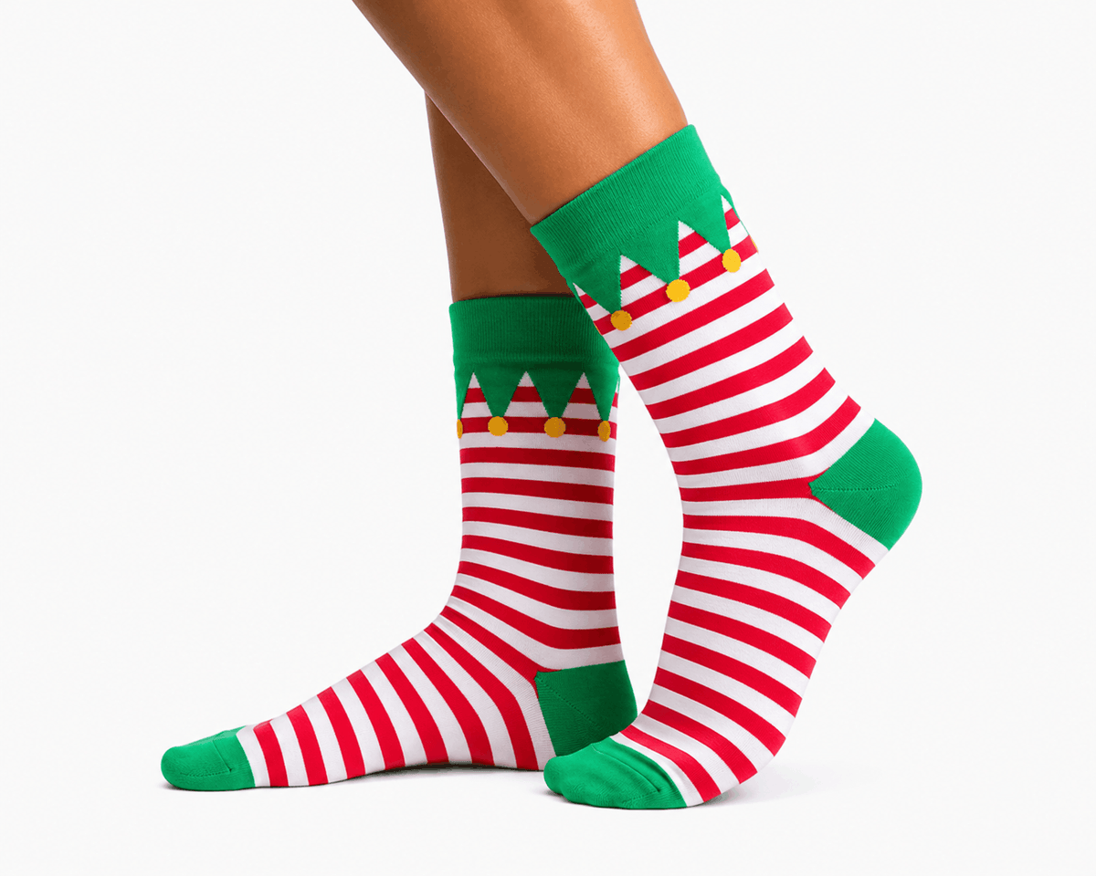 Elf Christmas Socks