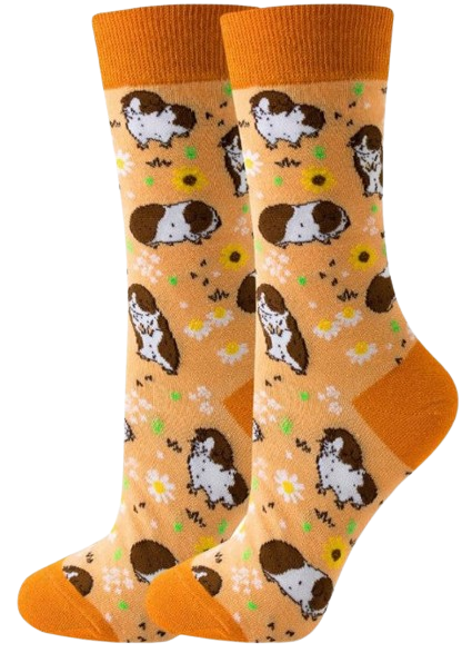 Guinea pig socks on mannequin