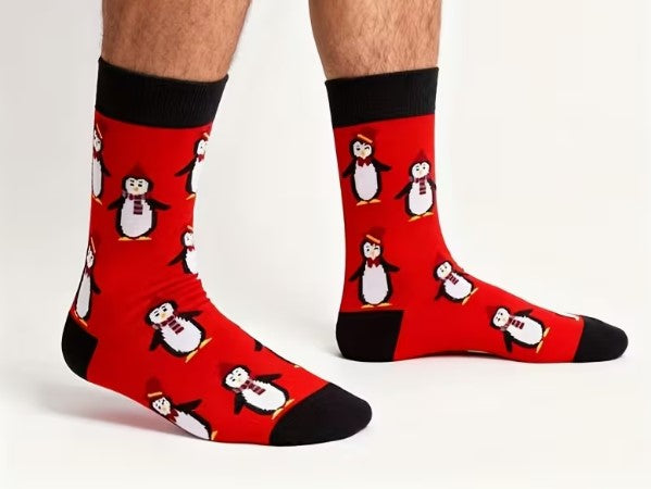 Winter Penguin Socks