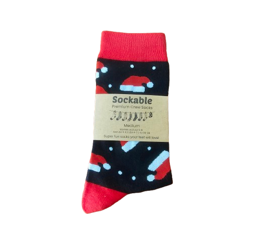 Santa Hat Socks