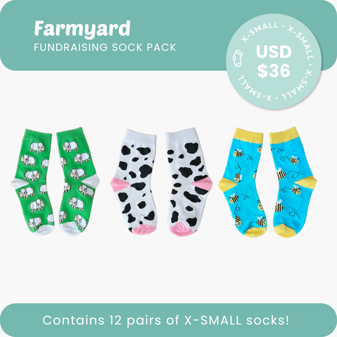 Farmyard Fundraising Sock Pack XS