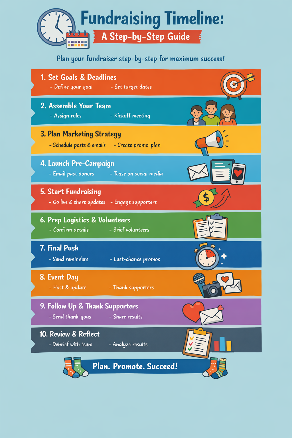 Planning Your Fundraising Timeline Infographic