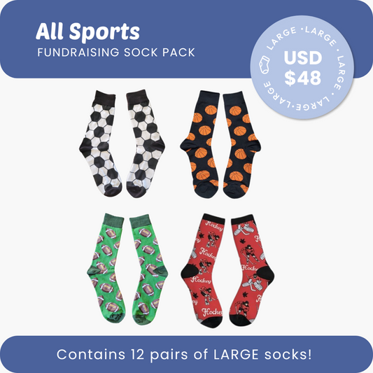 All Sport Fundraising Sock Pack