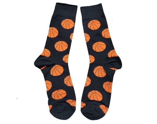 black and orange basketball socks