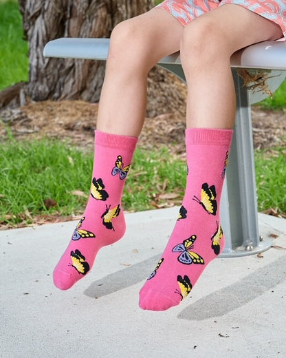 Butterfly socks for kids