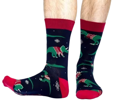 Christmasaurus Socks