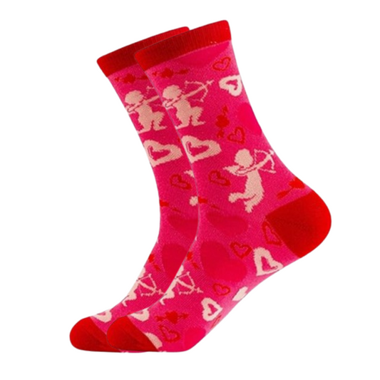 Pink cupid socks