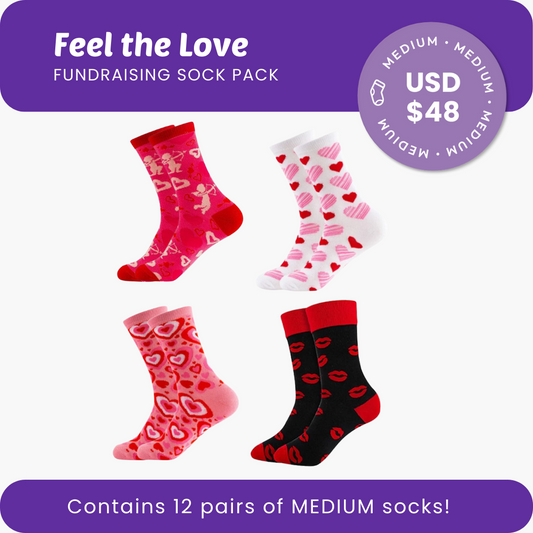 Feel the Love Fundraising Sock Pack