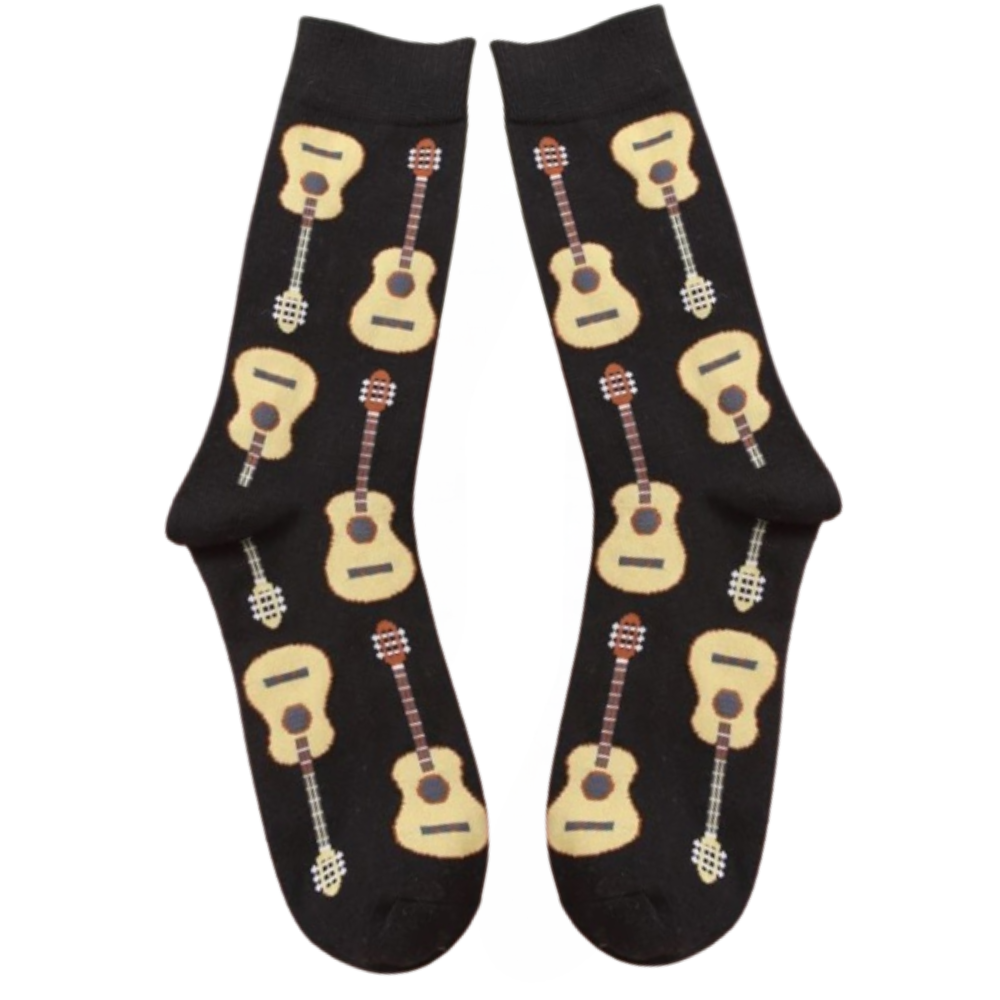 Golden Guitar Socks