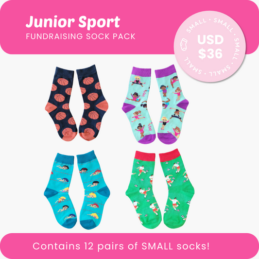 Junior Sport Fundraising Sock Pack