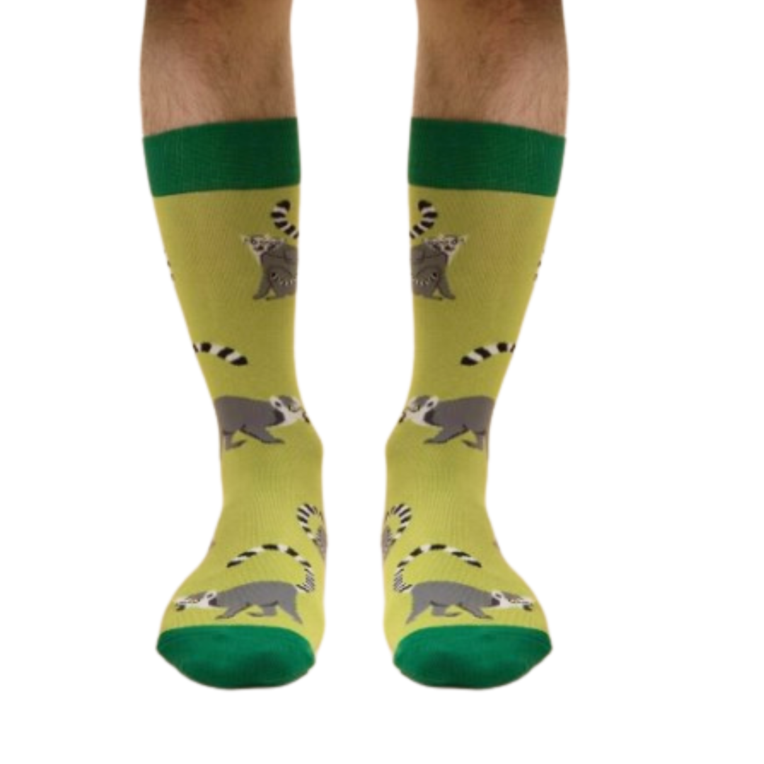 Lime Lemur Socks