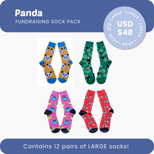 Panda Fundraising Sock Pack