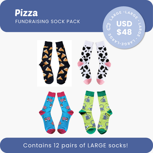 Pizza Fundraising Sock Pack 