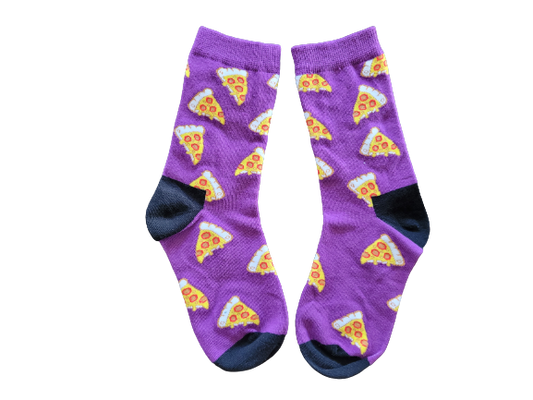 Purple Pizza Socks