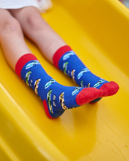 Race car socks for kids