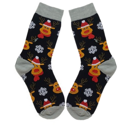 Fun Reindeer Socks