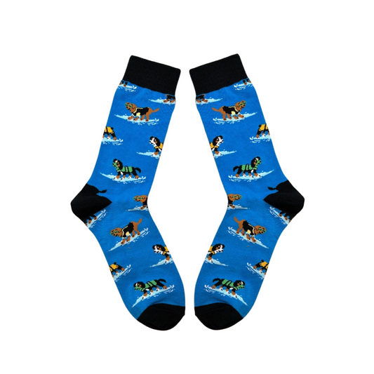 Surfer Dog Socks