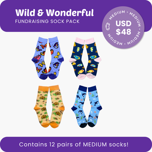 Wild & Wonderful Fundraising Sock Pack