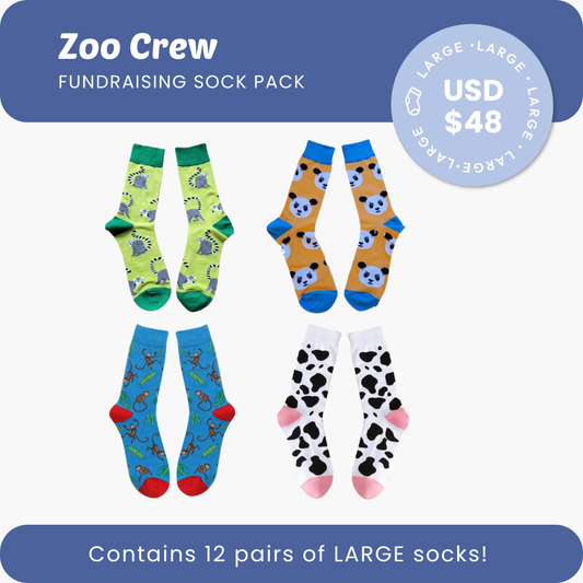 Zoo Crew Fundraising Sock Pack