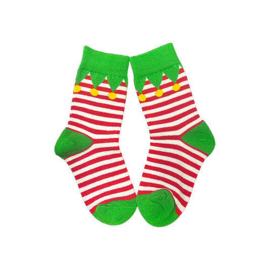 Elf Christmas Socks for Kids