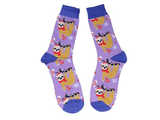 Christmas Sloth Socks