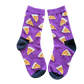Purple Pizza Socks for Kids