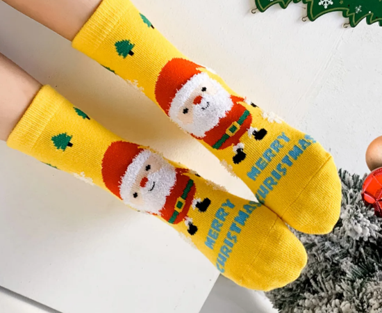 Santa Socks for Kids